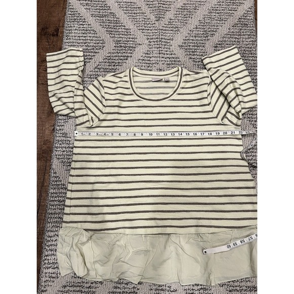 LOGO by Lori Goldstein  Stripped Yellow Blouse - Picture 9 of 11